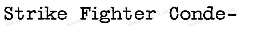 Strike Fighter Conde字体转换